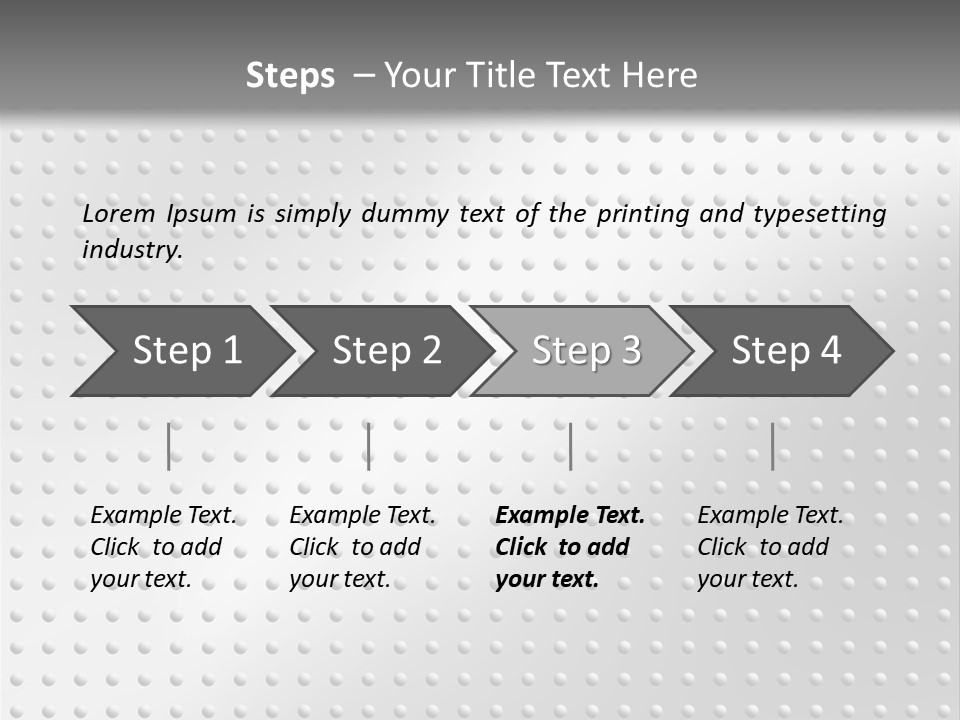 Dark Reflection White PowerPoint Template