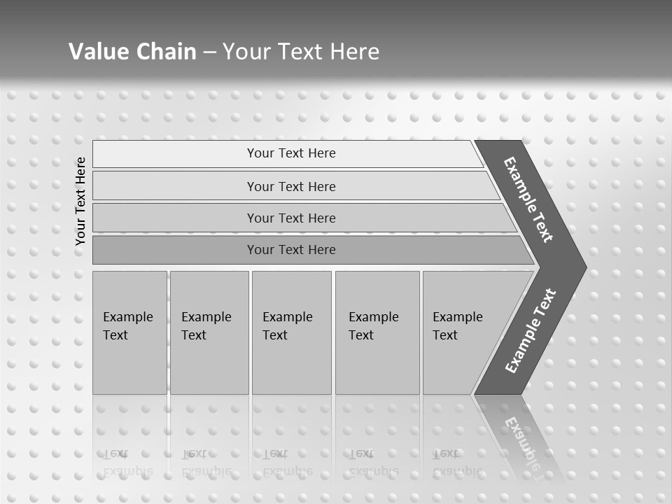 Dark Reflection White PowerPoint Template