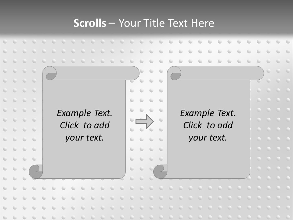 Dark Reflection White PowerPoint Template