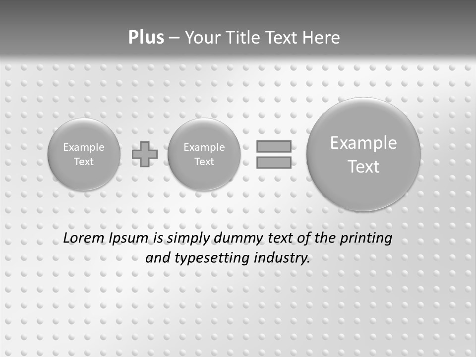 Dark Reflection White PowerPoint Template