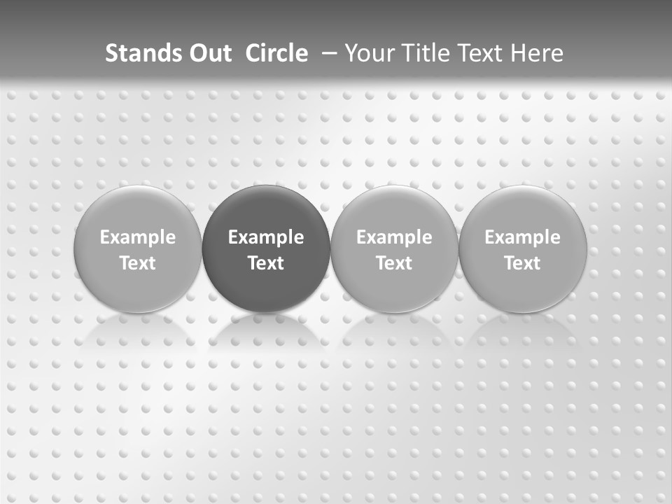 Dark Reflection White PowerPoint Template