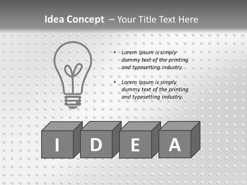 Dark Reflection White PowerPoint Template