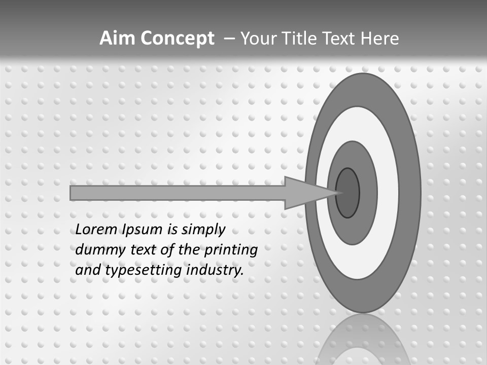 Dark Reflection White PowerPoint Template