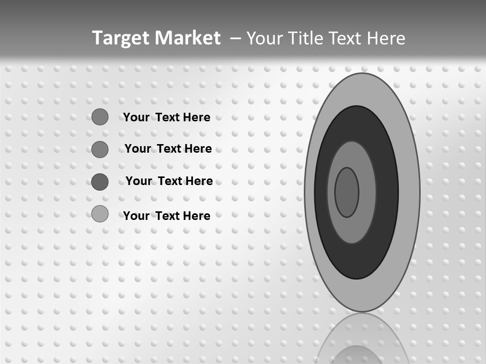 Dark Reflection White PowerPoint Template