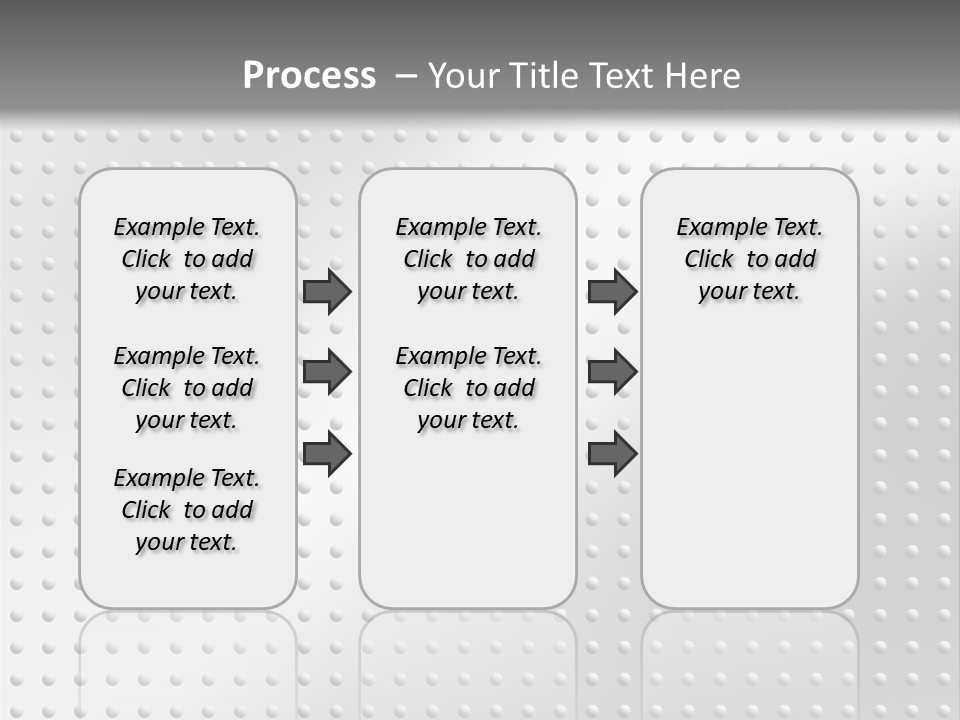 Dark Reflection White PowerPoint Template