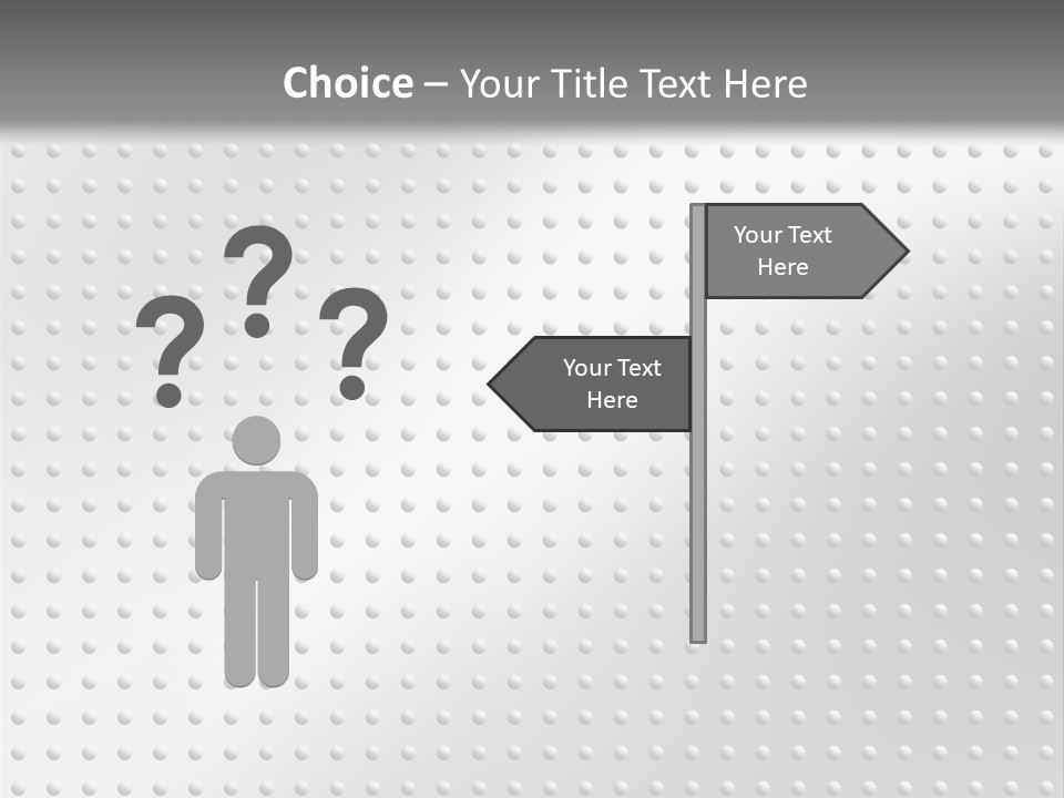 Dark Reflection White PowerPoint Template