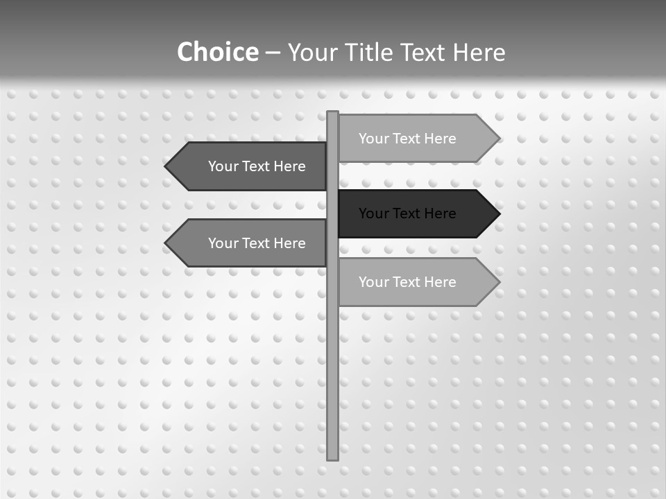 Dark Reflection White PowerPoint Template