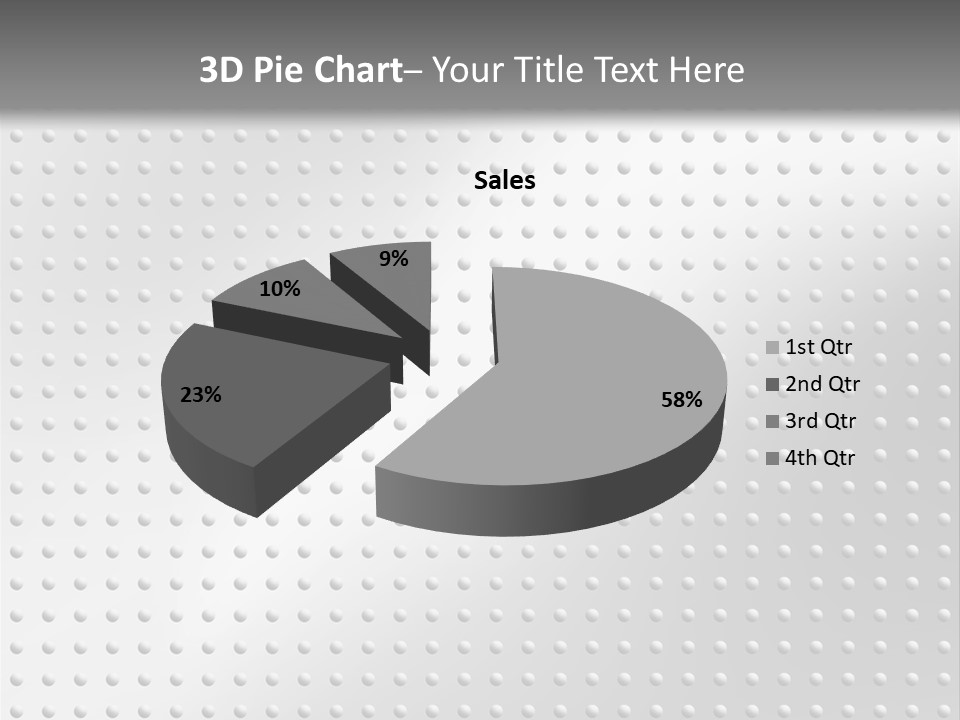 Dark Reflection White PowerPoint Template