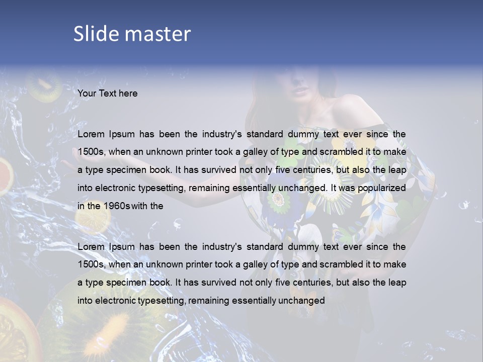 Kitchen Life Salad PowerPoint Template