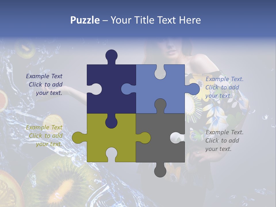 Kitchen Life Salad PowerPoint Template