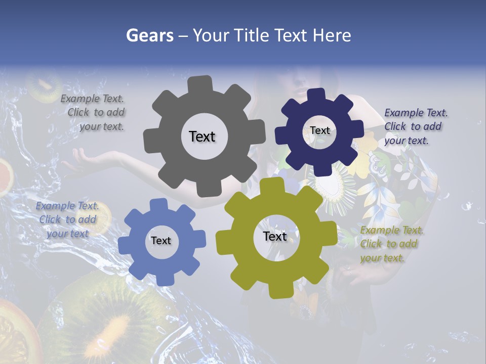 Kitchen Life Salad PowerPoint Template