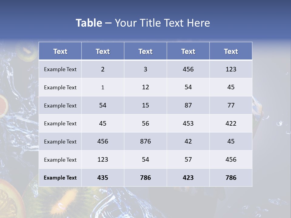Kitchen Life Salad PowerPoint Template