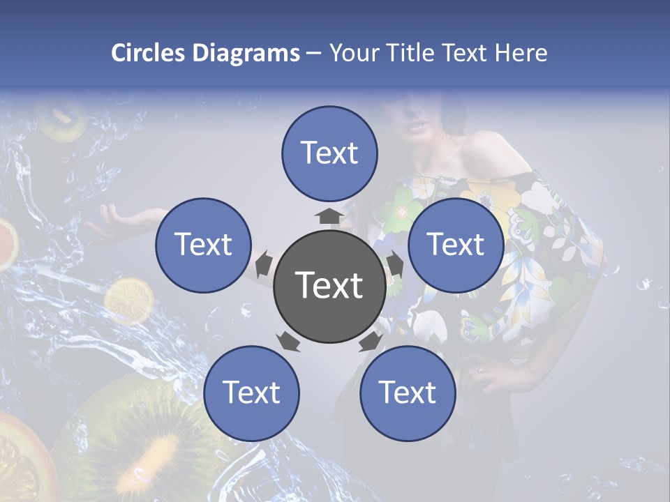 Kitchen Life Salad PowerPoint Template