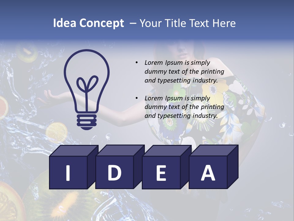 Kitchen Life Salad PowerPoint Template