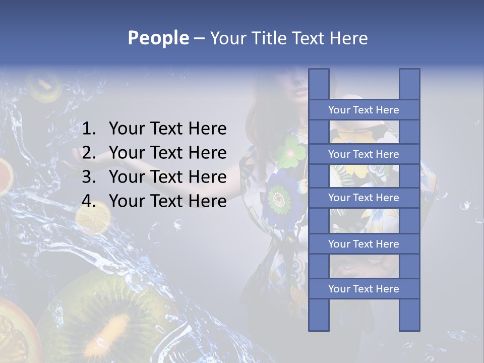 Kitchen Life Salad PowerPoint Template