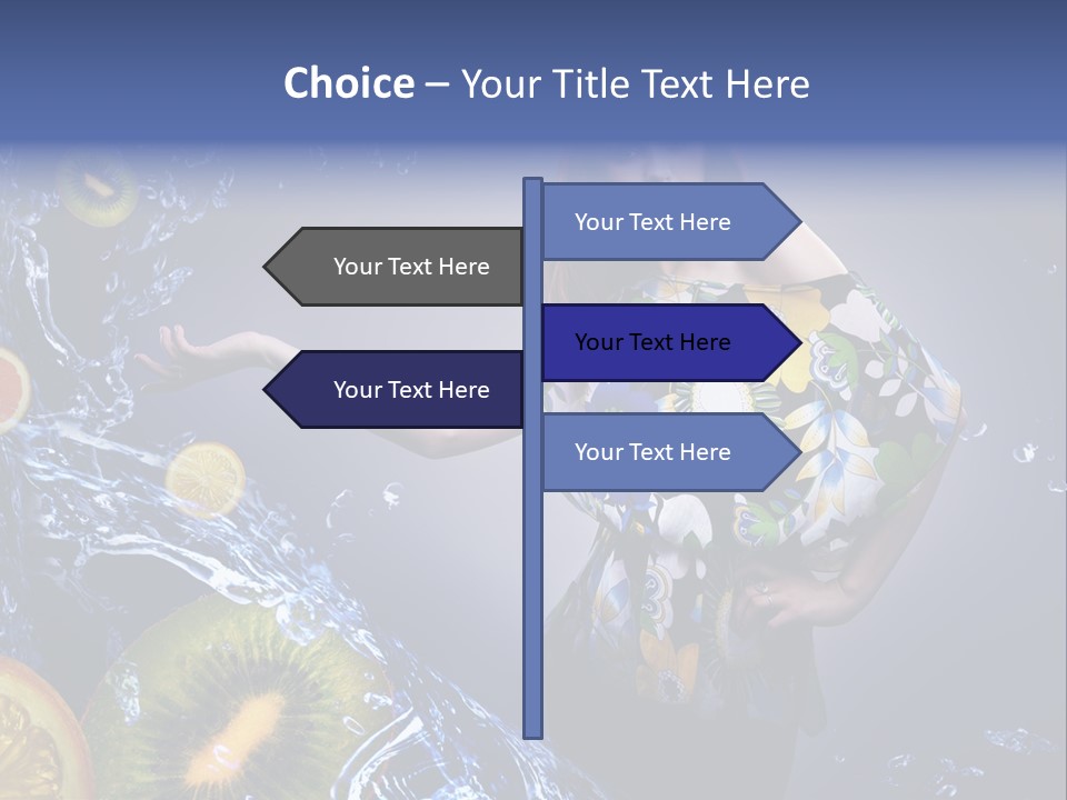 Kitchen Life Salad PowerPoint Template