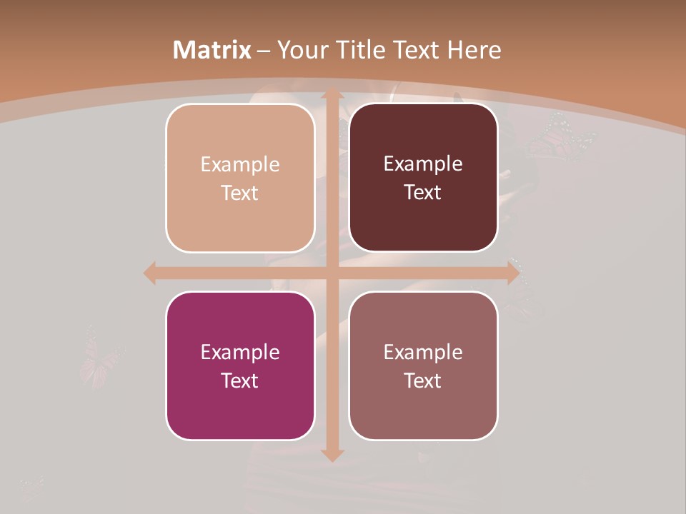 Female Woman Hairstyle PowerPoint Template