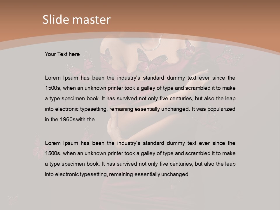 Female Woman Hairstyle PowerPoint Template