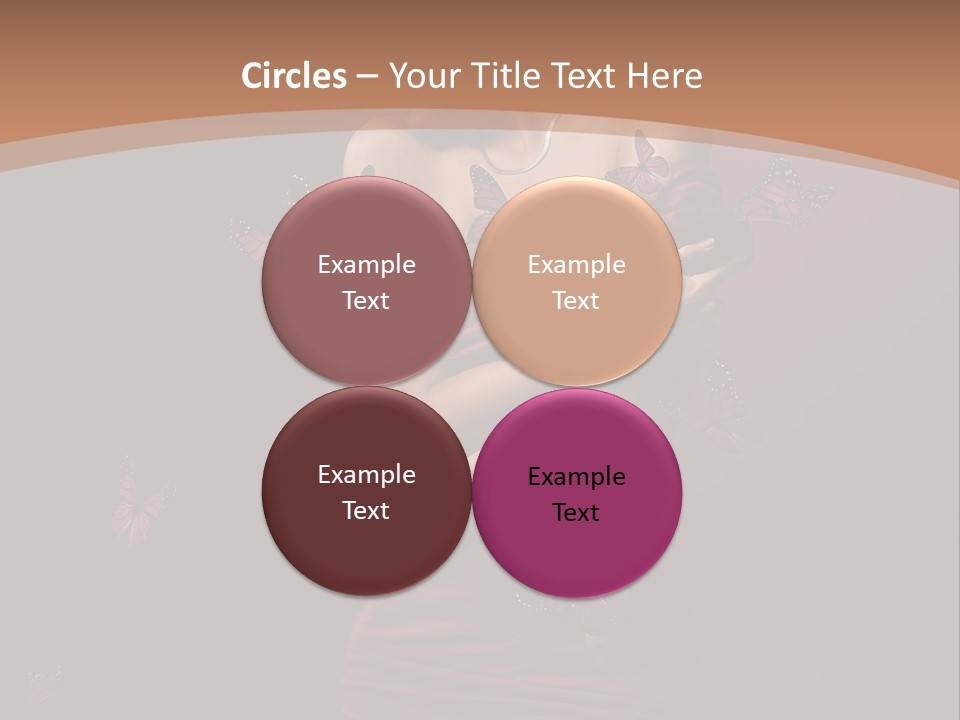 Female Woman Hairstyle PowerPoint Template