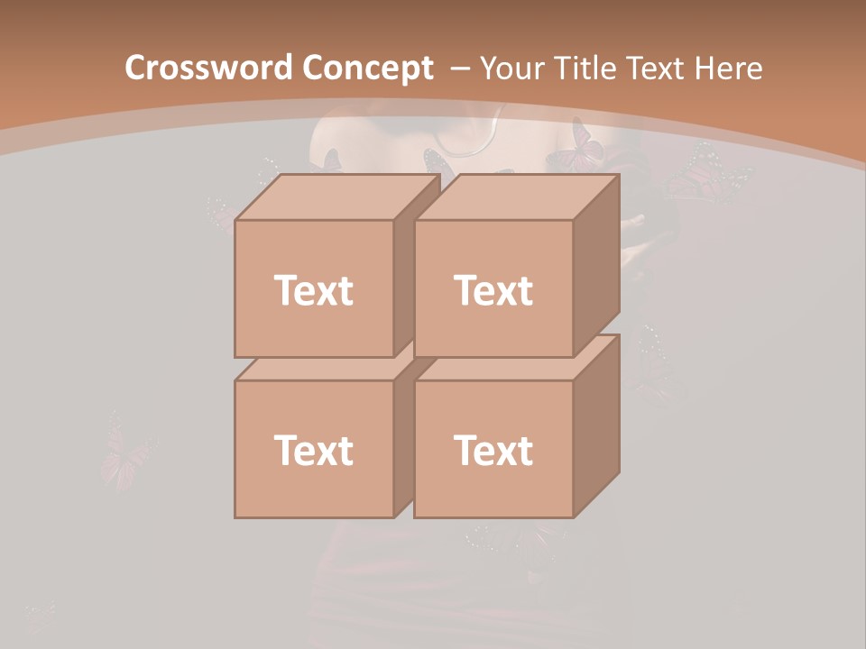 Female Woman Hairstyle PowerPoint Template