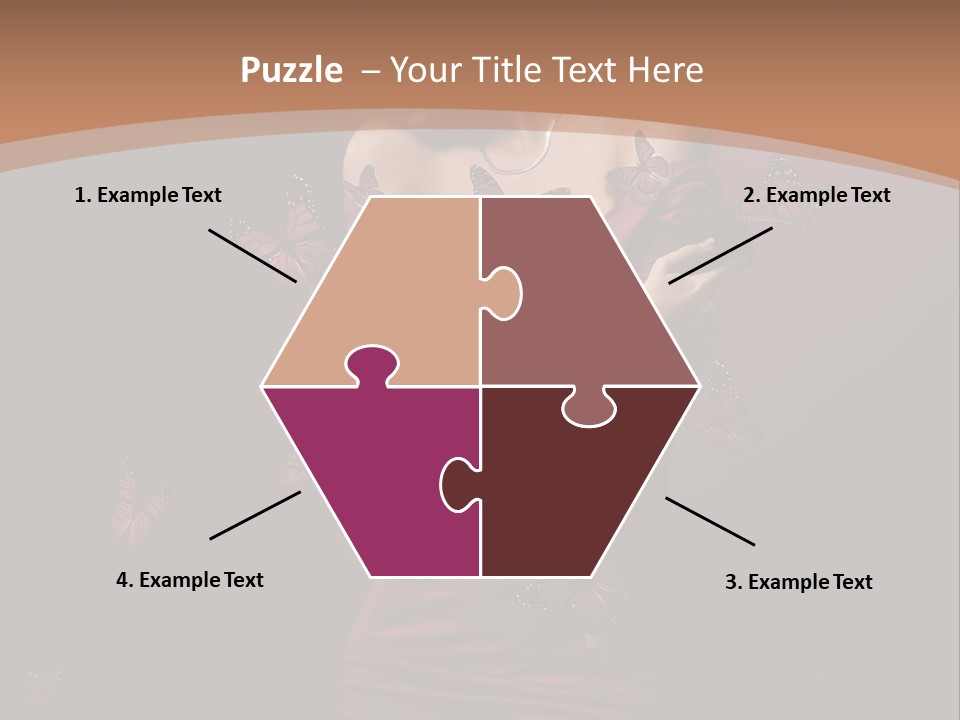 Female Woman Hairstyle PowerPoint Template