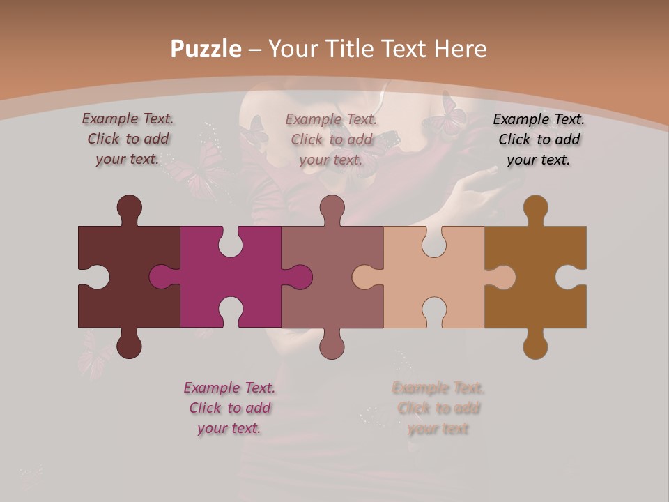 Female Woman Hairstyle PowerPoint Template