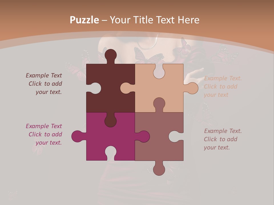 Female Woman Hairstyle PowerPoint Template