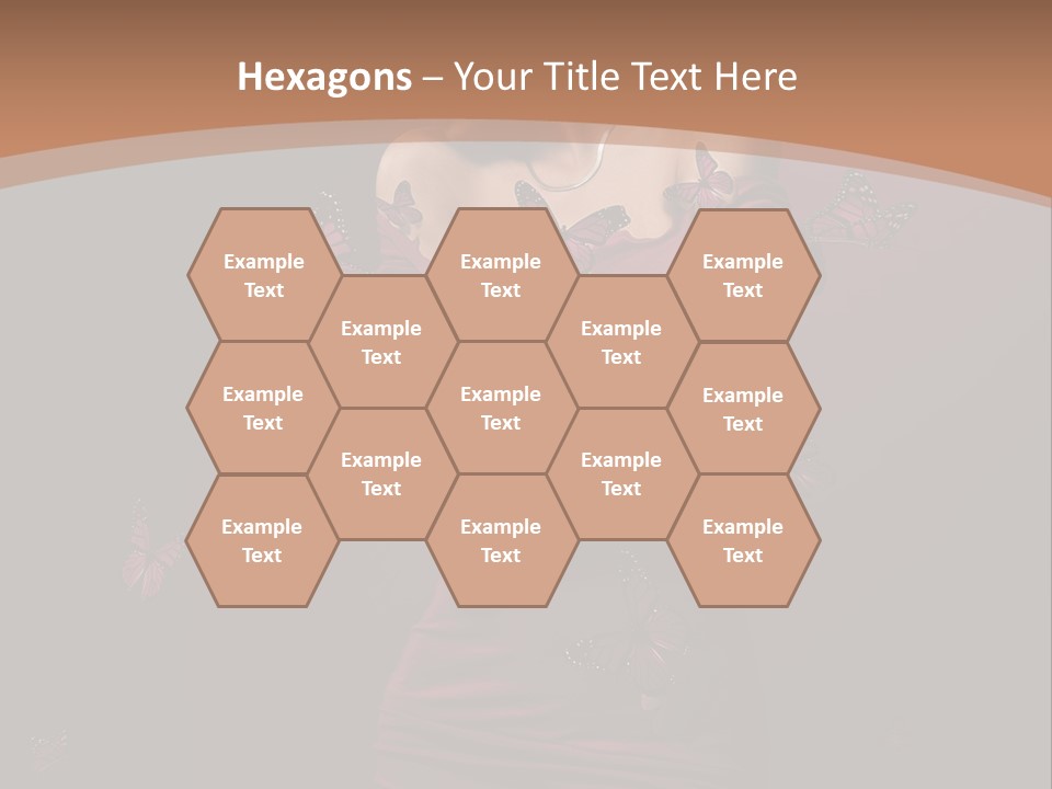 Female Woman Hairstyle PowerPoint Template