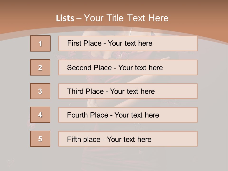 Female Woman Hairstyle PowerPoint Template