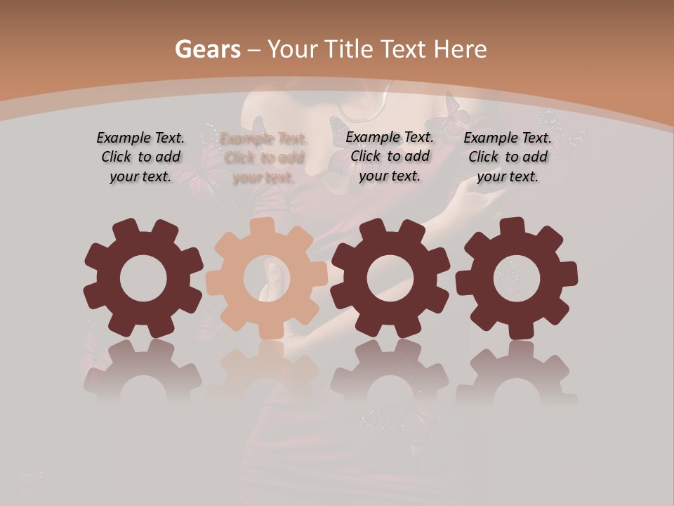 Female Woman Hairstyle PowerPoint Template