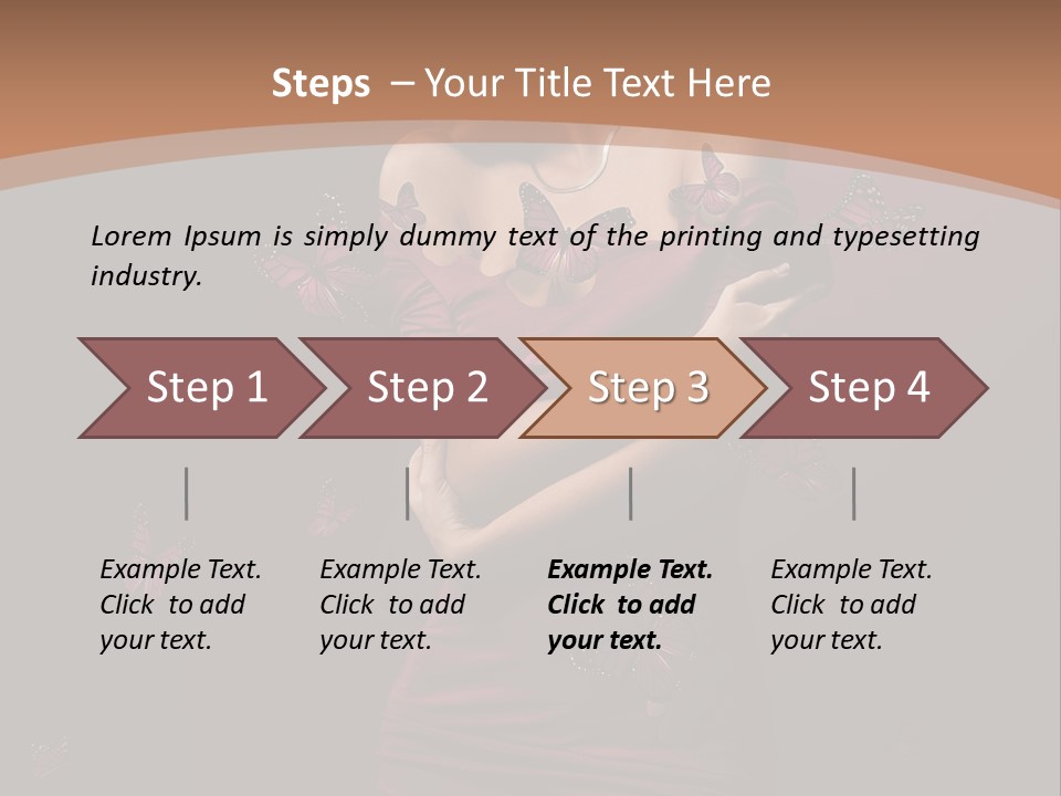Female Woman Hairstyle PowerPoint Template