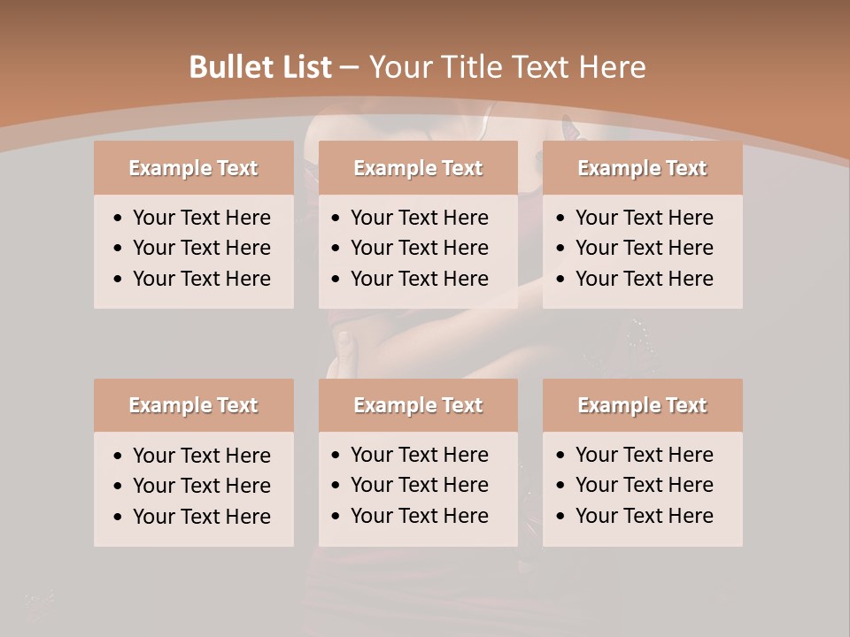 Female Woman Hairstyle PowerPoint Template