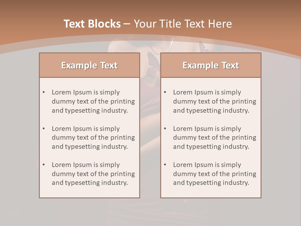 Female Woman Hairstyle PowerPoint Template
