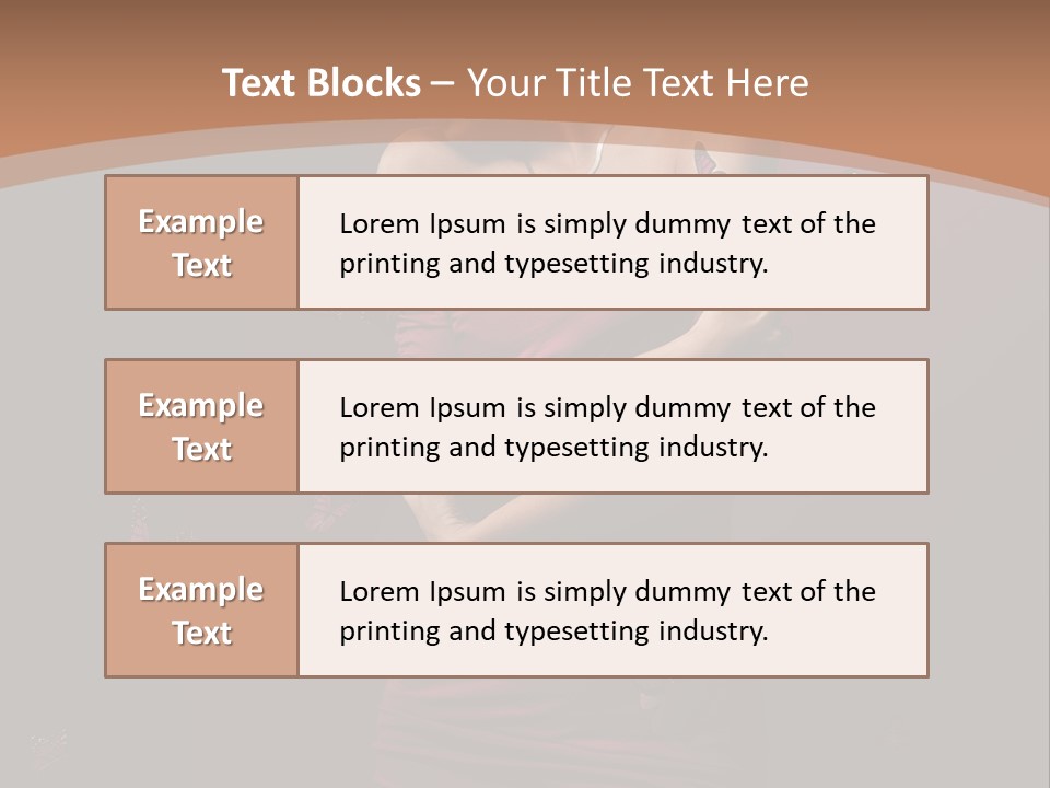 Female Woman Hairstyle PowerPoint Template