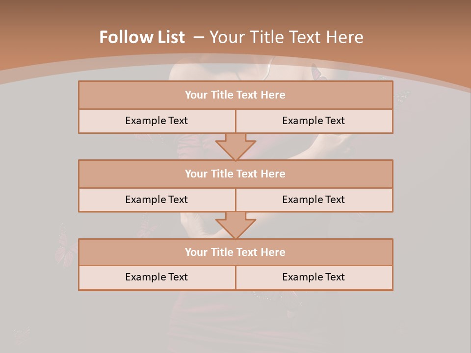 Female Woman Hairstyle PowerPoint Template