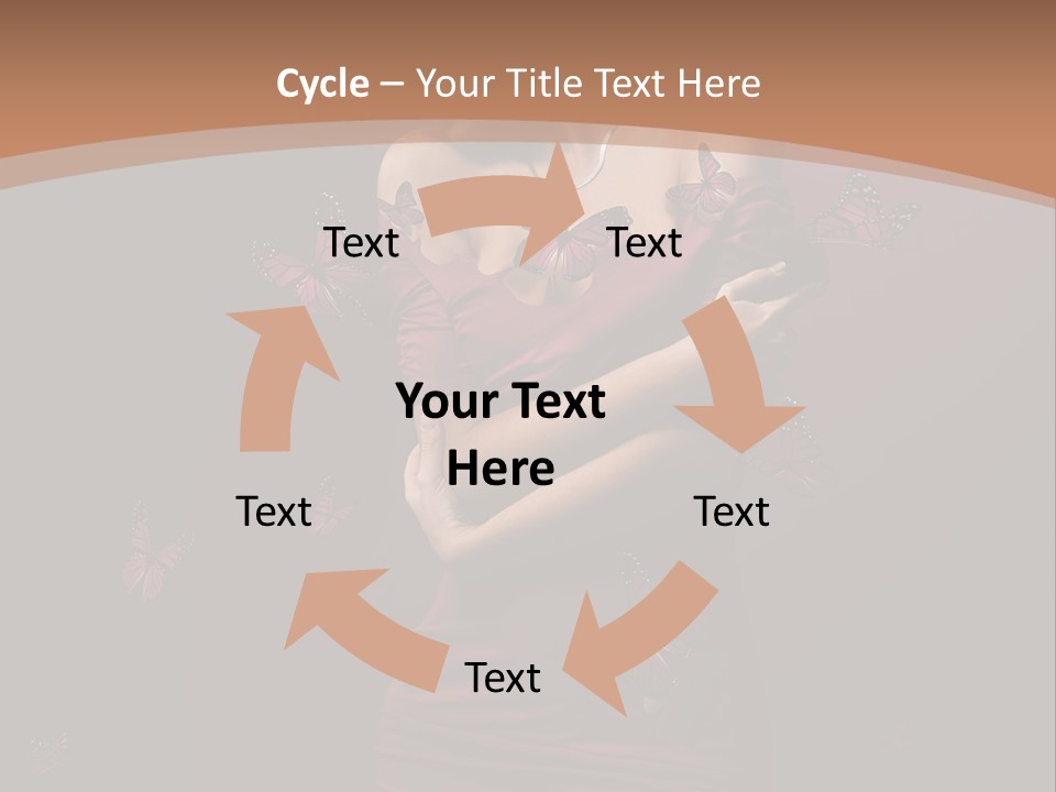 Female Woman Hairstyle PowerPoint Template