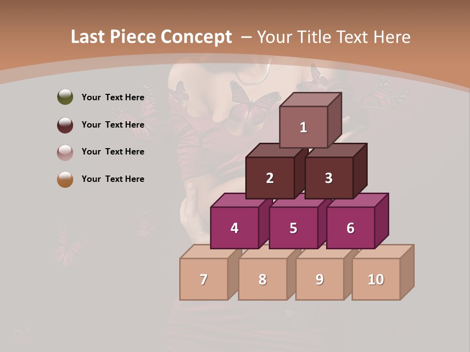 Female Woman Hairstyle PowerPoint Template