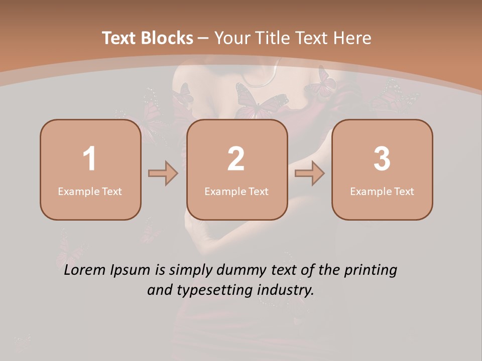 Female Woman Hairstyle PowerPoint Template