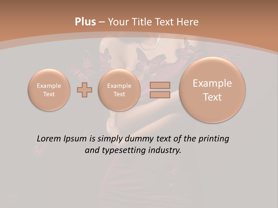 Female Woman Hairstyle PowerPoint Template