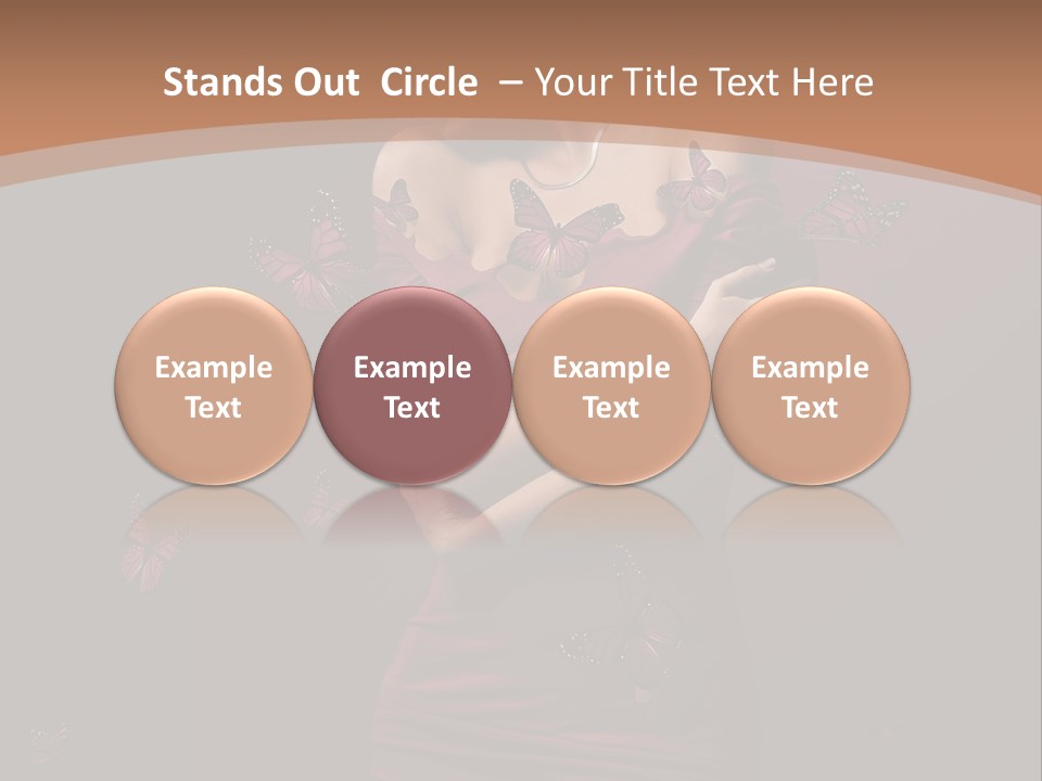 Female Woman Hairstyle PowerPoint Template