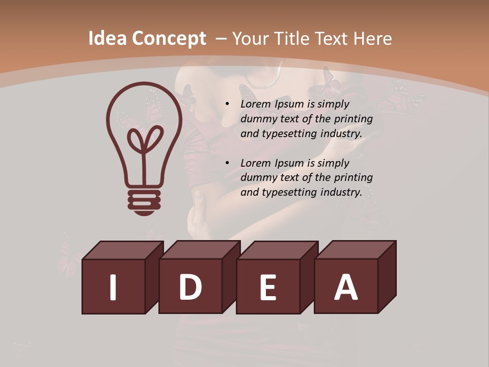 Female Woman Hairstyle PowerPoint Template