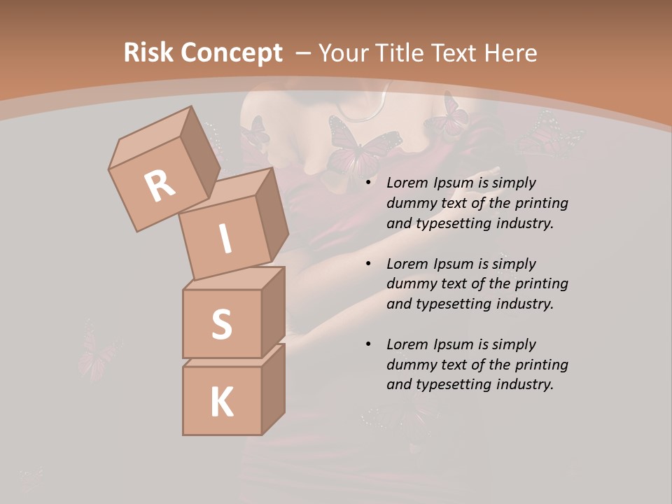 Female Woman Hairstyle PowerPoint Template