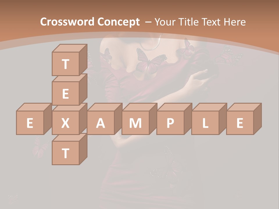 Female Woman Hairstyle PowerPoint Template