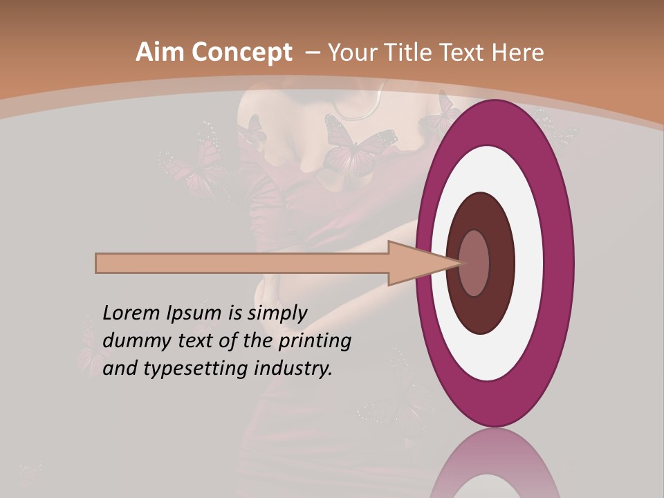 Female Woman Hairstyle PowerPoint Template