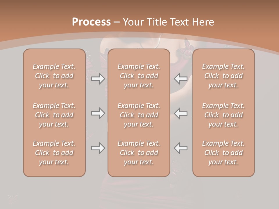 Female Woman Hairstyle PowerPoint Template
