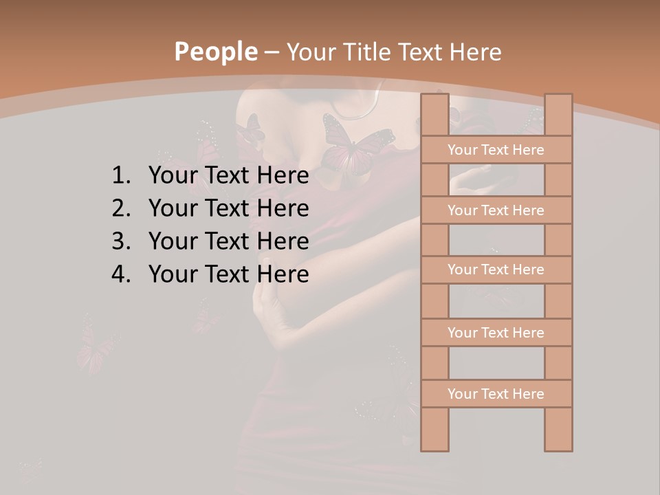 Female Woman Hairstyle PowerPoint Template