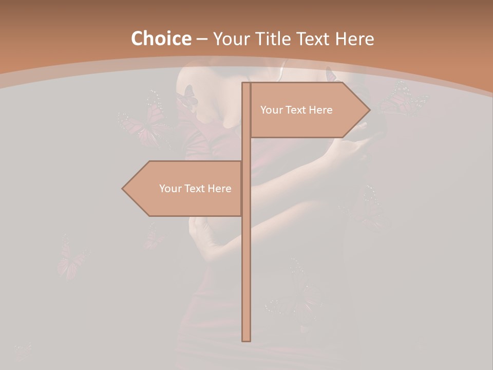 Female Woman Hairstyle PowerPoint Template