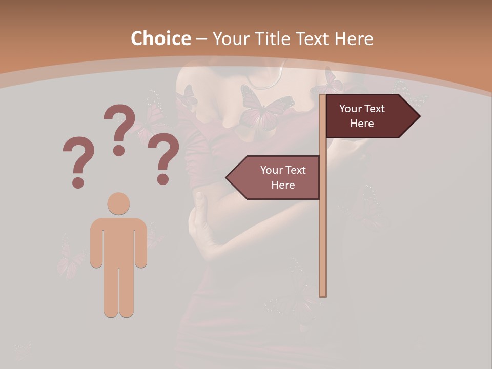 Female Woman Hairstyle PowerPoint Template