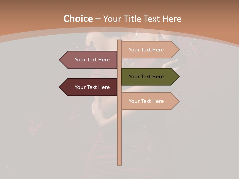 Female Woman Hairstyle PowerPoint Template