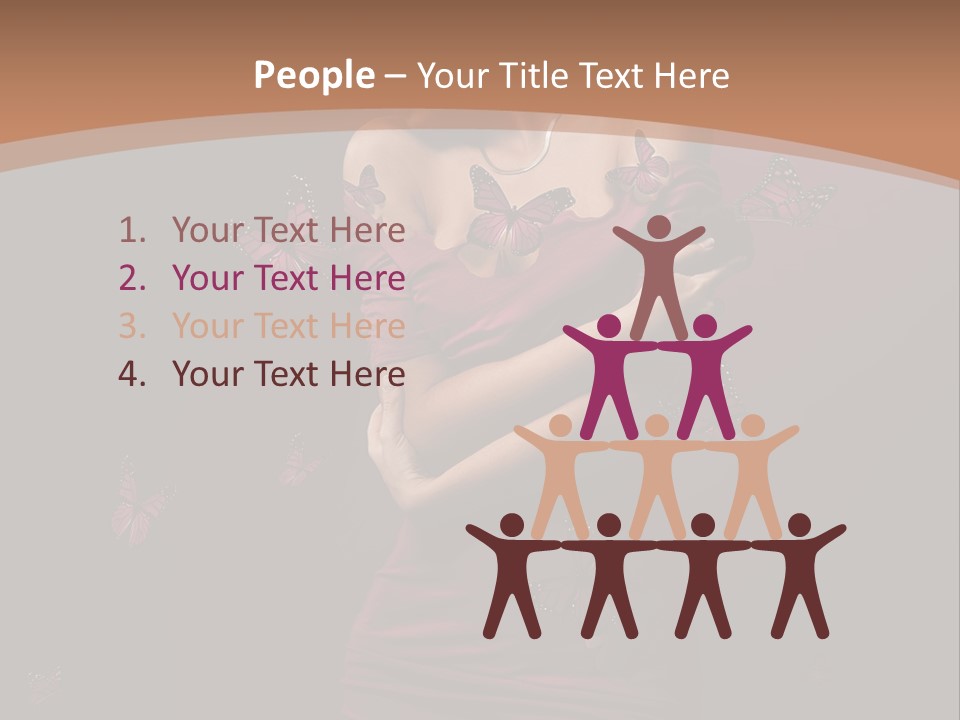 Female Woman Hairstyle PowerPoint Template